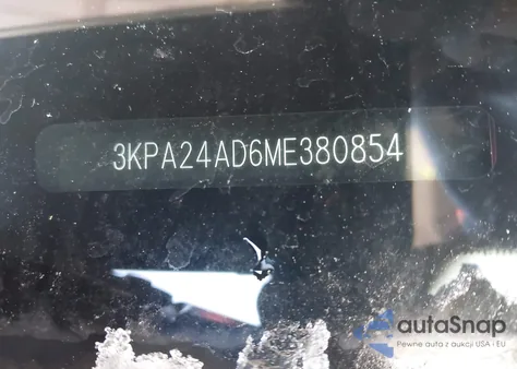 2021 Kia Rio S z USA, uszkodzony, nr VIN 3KPA24AD6ME380854